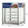 thumbnail image 3 of 24 in. Commercial Pizza Display Warmer for 18 in. Pies with 4 Rotating Racks in Stainless-Steel (KM-HPD4-18), 3 of 10
