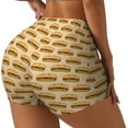thumbnail image 1 of Balery Submarine Sub Sandwich Pantalones cortos de entrenamiento estampados para mujer, sin costuras, ajustados, para gimnasio, yoga, correr, deportes, ejercicio activo, fitness.-Medium, 1 of 8