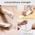 thumbnail image 4 of GIXUSIL Reusable Lightweight Natural Rubber Cleaning Nitrile Gloves: 1 Pairs of White Latex Free Non-Slip Household Kitchen 13" Long Cuff Gloves for Washing Dishes (13 inches), 4 of 8