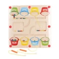thumbnail image 4 of Laberinto magnético de números de colores, habilidad motora fina, paciencia, desarrollar rompecabezas de laberinto magnético de madera segura para educación de niños, 4 of 5