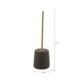 thumbnail image 4 of ELLE Paris Lisse Wide Bowl Ceramic Toilet Brush in Espresso, 4 of 6