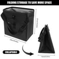 thumbnail image 2 of Gpoty Car Trash Can, Hanging Car Bin Foldable Car Trash Bag Waterproof Garbage Bin Storage Box for Car SUV Truck Minivan Auto Black, 2 of 7