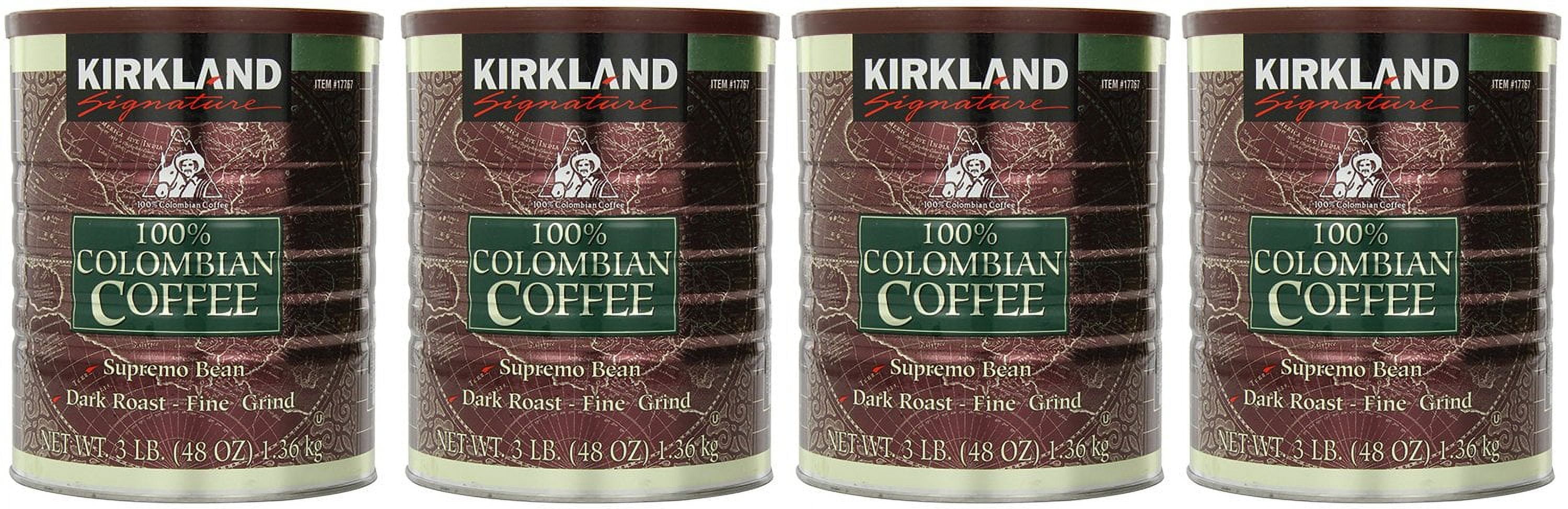Kirkland Signature, Colombian Coffee, Supremo Bean, Dark Roast, 3
