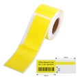 thumbnail image 1 of Yellow Thermal Cable Label Stickers for DP23 Series Printers - 30*45mm & 50mm, 80 Sheets per Roll, Durable Synthetic Paper for Easy Identification and Organization, 1 of 6