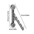 thumbnail image 2 of Clothes Rack Clothes Drying Rack,Suction Cup Folding Clothes Drying Rack Folding Transparent Clothes Rack Wall Mounted Laundry Rack Suction Cup Clothes Rack For Home Balcony Laundry Room,Gray, 2 of 7