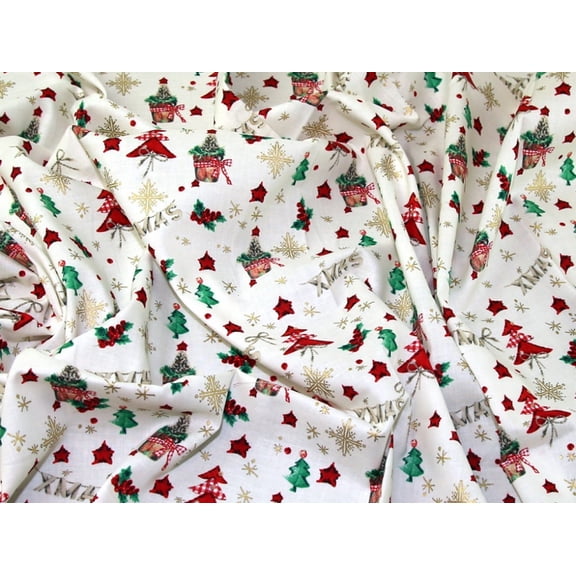 Minerva 100% Cotton Fabric Cream - per yard