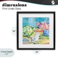 thumbnail image 4 of Stupell Industries Tropical Ventura Beach Umbrellas Black Framed Print Under Glass, 16 x 16, by Paul Brent, 4 of 8