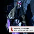thumbnail image 6 of Haunted Hill Farm 5.25 ft Lifesize Animatronic Vampire Lady with Baby with Lights and Sound, Halloween Decoration, HHRPR-25FLSA, 6 of 22