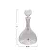thumbnail image 2 of Creative Co-Op 1.5 Quart Glass Decanter with Pink Heart Shaped Stopper, Clear, 2 of 2