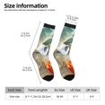 thumbnail image 2 of Honeii Seashell On The Beach Print Adult Socks,Crew Socks,Casual Calf Socks,Daily Wear Socks for Men & Women, Perfect for Sports, Casual and Everyday Use, 2 of 6