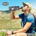 thumbnail image 6 of Yayeee 20oz Insulated Water Bottle Double Wall Stainless Steel with Flip Straw Lid, Blue Fireflies Pattern, 6 of 7