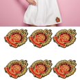 thumbnail image 4 of Patches Sew, 6pcs Fabric Patch Fashionable  For Handicraft, 4 of 8