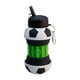 thumbnail image 3 of Juego de 2 Botellas Plegables Tipo Balón Mundial 550 ml Silicona Antigoteo con Mosquetón, 3 of 10