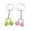 Green pink, variant on 2PCS Realistic Golf Cart Keyring Decorative Zincs Alloy Keychain Golf Accessories For Everyday Use Sports Accessories