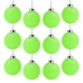 thumbnail image 6 of Flocked Velvet Christmas Ball Ornaments Set Fluorescent Green Velvet Tree, 6 of 9