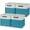White&Teal-12×12×12, variant on Khaki 12×12×12 Fabric Storage Baskets 4-Pack Organizer Bins