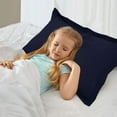 thumbnail image 4 of Unique Bargains 4-Pack Envelope Closure Pillow Sham No Zipper King Navy Blue, 4 of 8