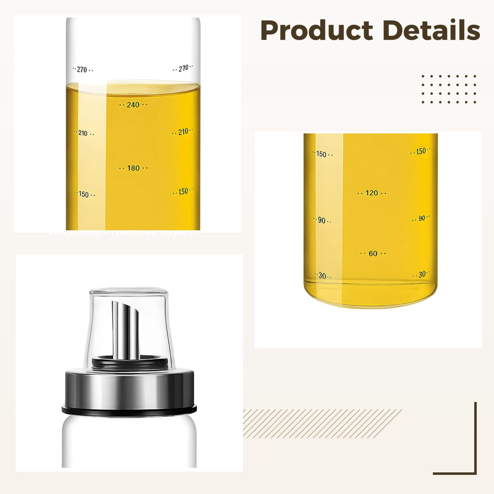 Honey Dispenser, 10ooz/300ml Honey Jar Maple Syrup Dispenser, No Drip Glass Honey' Dispenser Pot for Coffee or Tea, Honey' Container