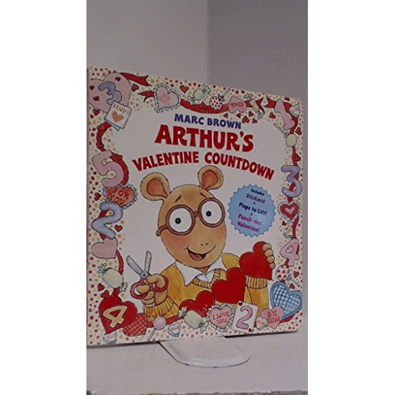 Pre-Owned Arthur's Valentine Countdown (Board Book with Stickers, Flaps to Lift, and a Punch-Out Valentine) (Hardcover) 0679884750 9780679884750