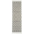 thumbnail image 3 of Nourison Marrakesh Shag Tribal Silver 2'2" x 8'1" Area Rug, (2x8), 3 of 8