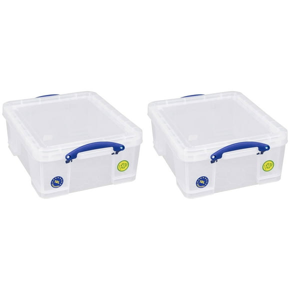 Really Useful Box 18L Storage Container w/Snap Lid & Clip Lock Handle
