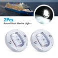 thumbnail image 5 of Autoxbert 4pcs 12V White Round 3" Marine Boat LED Stern Transom Lights Cabin Deck Courtesy Light Waterproof, 5 of 19