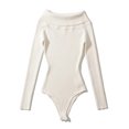 thumbnail image 5 of DailyTrove Women's Off - Shoulder Bodysuit, Casual Night Out & Party Wear, Stretchy Rayon Blend, Plus Size Friendly, 5 of 6