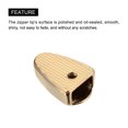 thumbnail image 4 of Unique Bargains Metal Zipper Stopper,  Triangle Zipper Tail Clip Plug Head, 0.37'', Golden 20 Pack, 4 of 6