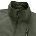 thumbnail image 4 of Mens Sleeveless Softshell Vest Waterproof Windproof Jacket Full Zip Outerwear Golf Vest with Muti Zipper Pockets Big and Tall Size XS-3XL Army Green, 4 of 9