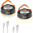thumbnail image 4 of 2 Pack，Camping Lantern，Rechargeable Tent Lights, Water Resistant, Magnetic Base, 4 of 5