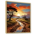 thumbnail image 2 of Designart "Baobab Tree horizon I" Floral Floater Framed Canvas Print, 2 of 7