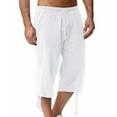 thumbnail image 7 of Capri Pants for Men Trendy Relaxed Fit Capris Side Drawstring Solid Color Pants, 7 of 7