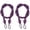 Purple, variant on Vikakiooze Curtain Tiebacks Ropes,2pcs Decorative Handmade Tie Backs Curtain Holdbacks Holders Cord for Window Sheer Drapes Indoor Outdoor