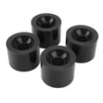 thumbnail image 1 of Lot de 4 roulettes de rechange pour skateboard en PU, silencieuses et multifonctions, noires, 1 of 4