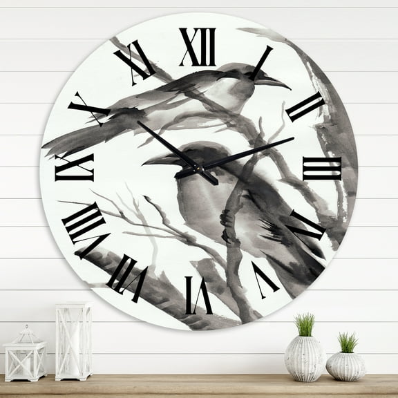 Designart 1 in Quartz Traditional Wall Clock
