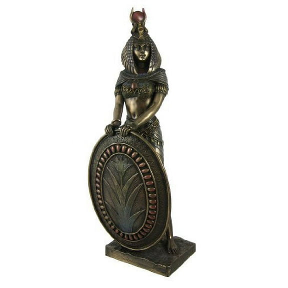 Standing Isis Statue Egyptian Goddess Bronze Finish