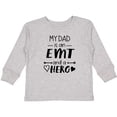 thumbnail image 3 of Inktastic My Dad is an EMT and a Hero Boys or Girls Long Sleeve Toddler T-Shirt, 3 of 5