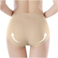 thumbnail image 5 of Kmdttou Women's Seamless Underwear Ladies Comfortable Large Size Avoidance Crotch Line Abdominal Contraction Panties Hight Waiste Underpants (Regular & Plus Size), 5 of 7