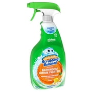 (4 pack) Scrubbing Bubbles Disinfectant Bathroom Grime Fighter Spray, Citrus, 32 fl oz