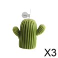 thumbnail image 1 of 3xCactus Vela Velas De Cera Aromática Hogar Oficina Deor, 1 of 10