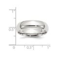 thumbnail image 3 of Ladies or Mens Sterling Silver 6mm Comfort Fit Wedding Band Ring, 3 of 4