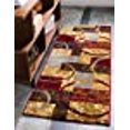 thumbnail image 3 of Unique Loom Barista Collection Modern Circles Rustic Warm Rug_COF010, 2' 2" x 6' Runner, Multi/Beige, 3 of 10