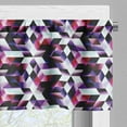 thumbnail image 5 of Ambesonne Modern Valance & Curtain, Fractal Grid Vibrant, 55"x30", Multicolor, 5 of 6