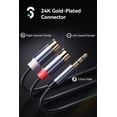 thumbnail image 4 of SOOMFON Audio Cable, 3.5mm Male to 2RCA Female RCA Y Splitter Cord for Speake Tablets,1ft, 4 of 7