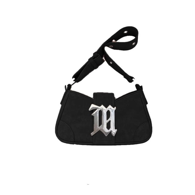 Bolso baguette de ante retro para mujer, bolso de hombro, bolso debajo del brazo Millennium Spice, primavera y verano