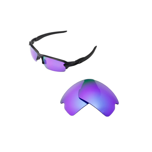 Walleva Purple Polarized Replacenment Lenses For Oakley Flak  Sunglasses  