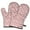Pink Christmas Snowman, variant on Cute Oven Mitts,Pink Christmas Snowman Pattern Oven Mitt 2-Pack Set,Kitchen Gloves for Oven,Heat Resistant Oven Mitts 7.7"x12"