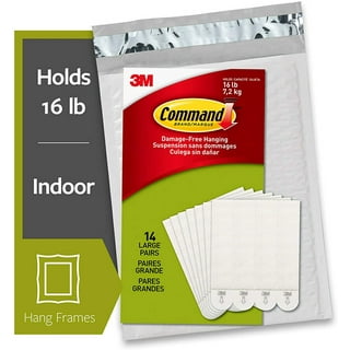 Command Picture Hanging Strips, White, Small, 4 Sets of Strips/Pack