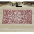 thumbnail image 1 of Oriental Decorative Rug, Mandala Inspired Curly Flowers and Leaves Details Frame Illustration, Quality Carpet for Bedroom Dorm and Living Room, 6 Sizes, Pale Pink, by Ambesonne, 1 of 1