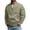 Army Green, variant on Zip Up Track Jacket for Men Stand Collar Long Sleeve Stripe Detail Casual Lightweight Athletic Bomber Style for Everyday Wear Outdoor Sports